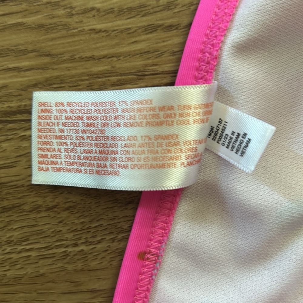 Cat & Jack Pink Rashguard Swim Set - Picture 6 of 9